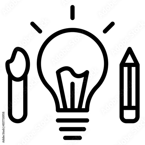 Creativity icon vector image. Can be used for Thought Leadership.