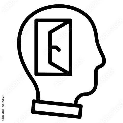 Open minded icon vector image. Can be used for Thought Leadership.