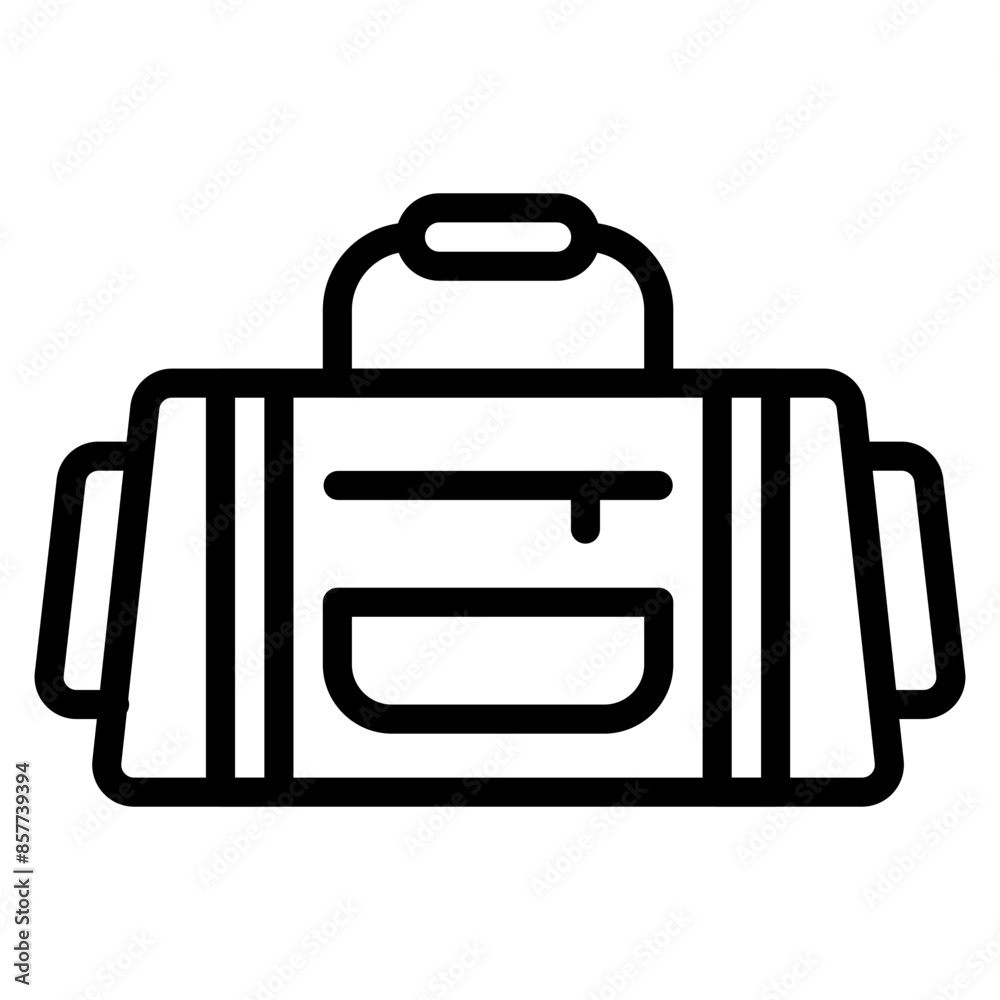 Gym Bag icon vector image. Can be used for Physical Wellbeing. Gym Bag icon vector image. Can be used for Physical Wellbeing.