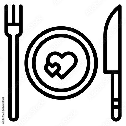 Healthy Plate icon vector image. Can be used for Physical Wellbeing.