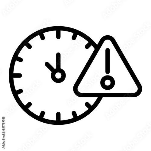 Delay icon vector image. Can be used for Business Disruption.