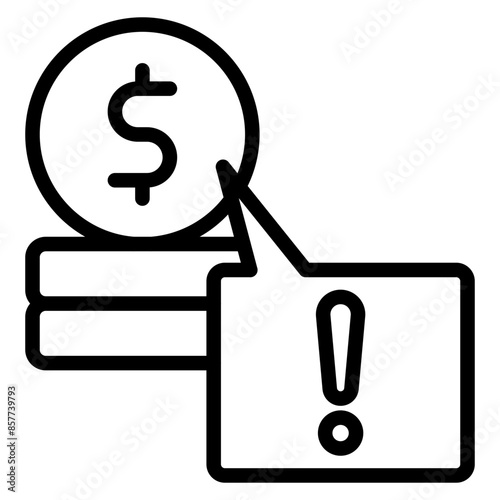 Issue icon vector image. Can be used for Business Disruption.