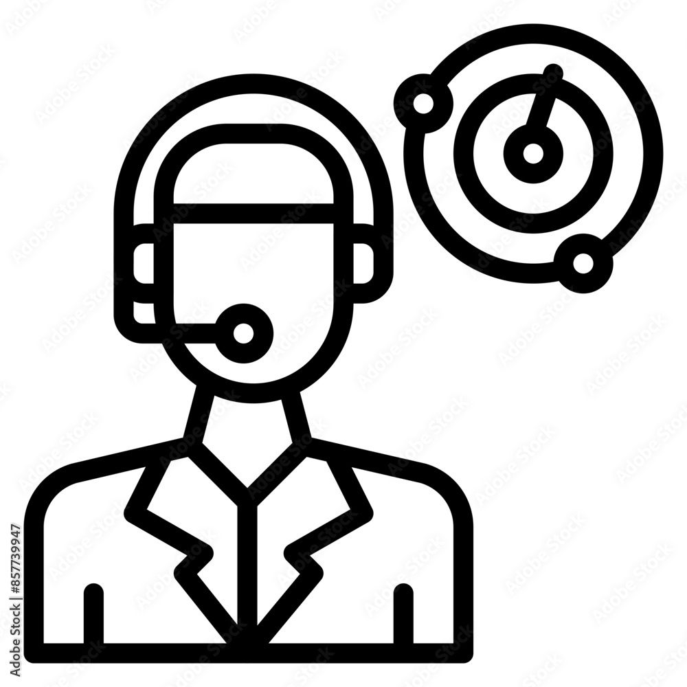 Air Traffic Control icon vector image. Can be used for Airplane. Air Traffic Control icon vector image. Can be used for Airplane.