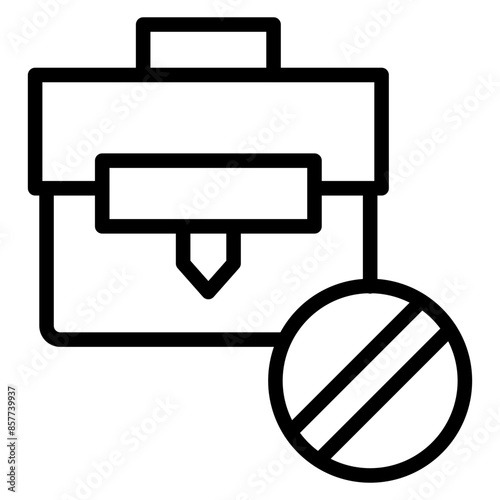 Unavailability icon vector image. Can be used for Business Disruption.