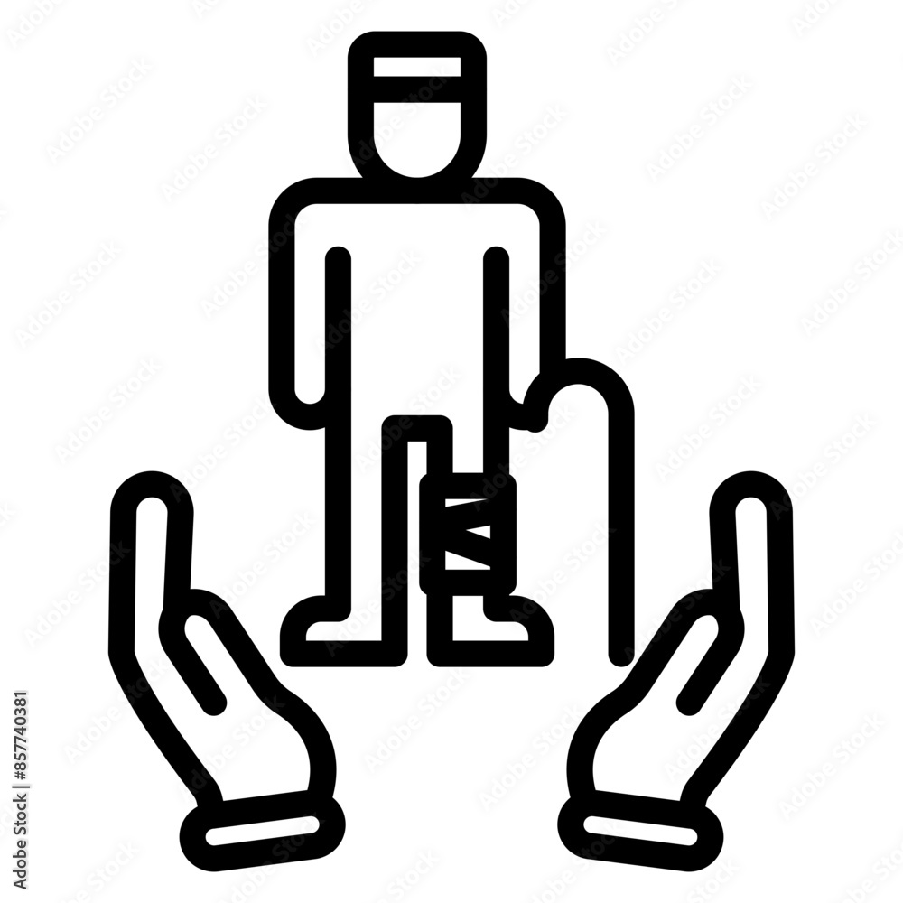 Disability Rights icon vector image. Can be used for Social Justice. Disability Rights icon vector image. Can be used for Social Justice.
