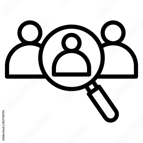 Hiring Team icon vector image. Can be used for Hiring Process.