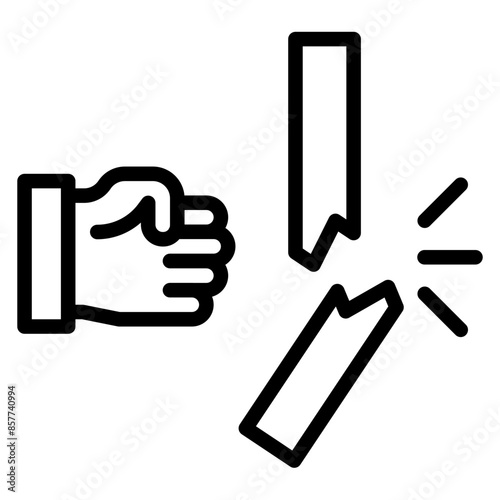 Breakthrough icon vector image. Can be used for Digital Disruption.