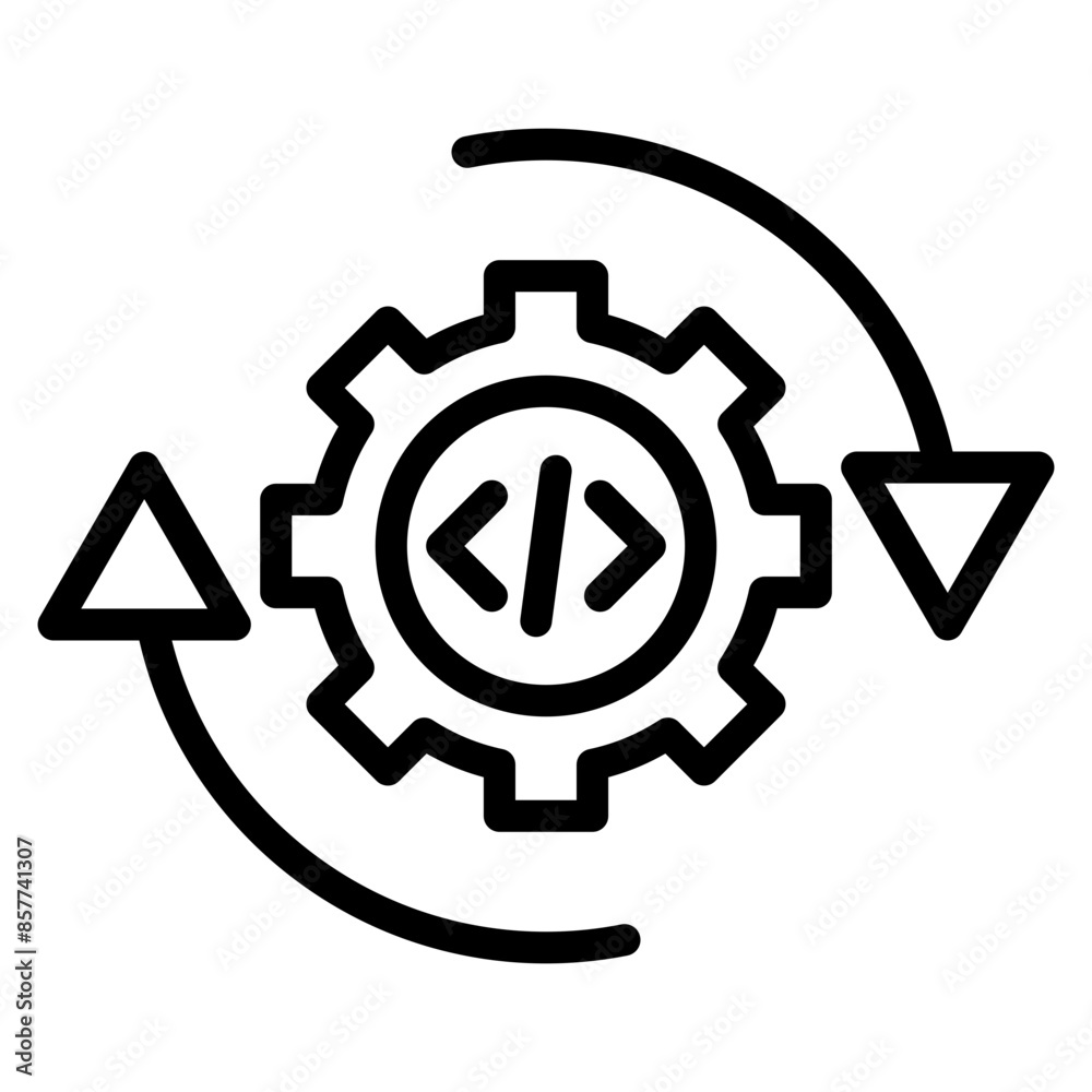 Continuous Integration icon vector image. Can be used for Software Testing. Continuous Integration icon vector image. Can be used for Software Testing.