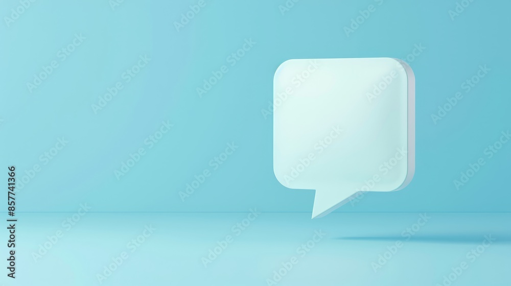Background with Copy Space. A Bubble in an Isolated Soft Blue Background Background with Copy Space. A Bubble in an Isolated Soft Blue Background
