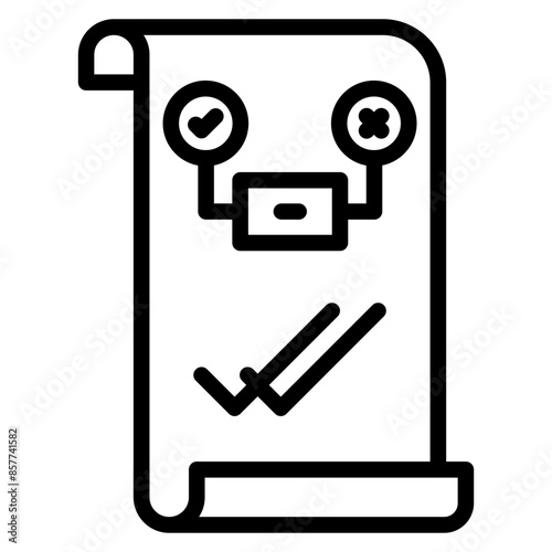 Test Validation icon vector image. Can be used for Software Testing.