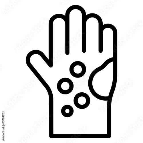 Skin Irritation icon vector image. Can be used for Skin Burns.