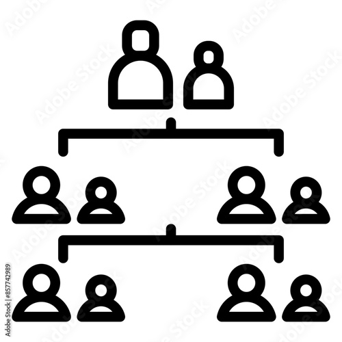 Line of Descent icon vector image. Can be used for Inheritance.