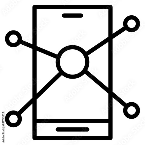 Social Links icon vector image. Can be used for Social Relationship.