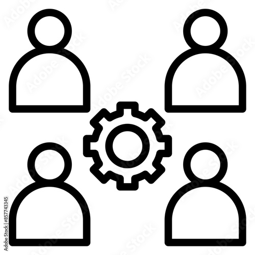 Squadmates icon vector image. Can be used for Social Relationship.