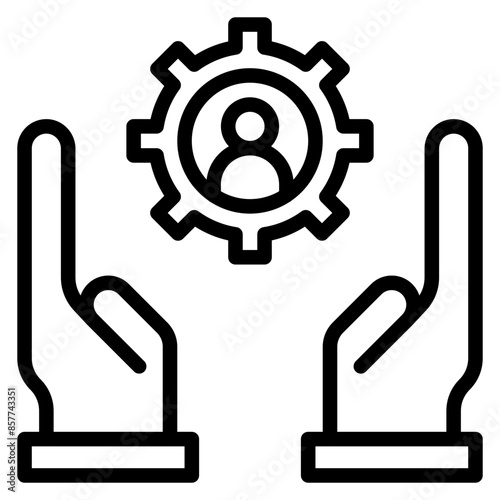 Support System icon vector image. Can be used for Social Relationship.