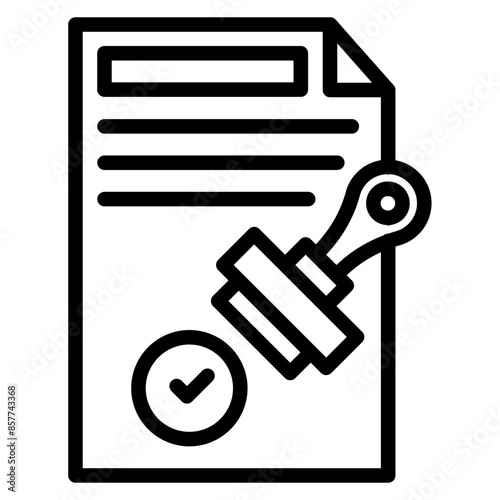 Authority Approved icon vector image. Can be used for Compilance and Regulation.