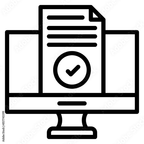 Compliance Monitor icon vector image. Can be used for Compilance and Regulation.