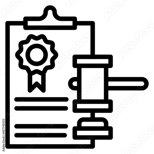 Regulatory Body icon vector image. Can be used for Compilance and Regulation.