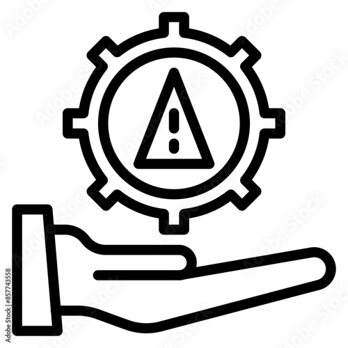 Risk icon vector image. Can be used for Compilance and Regulation.