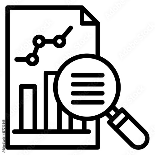 Analysis icon vector image. Can be used for Market Research.