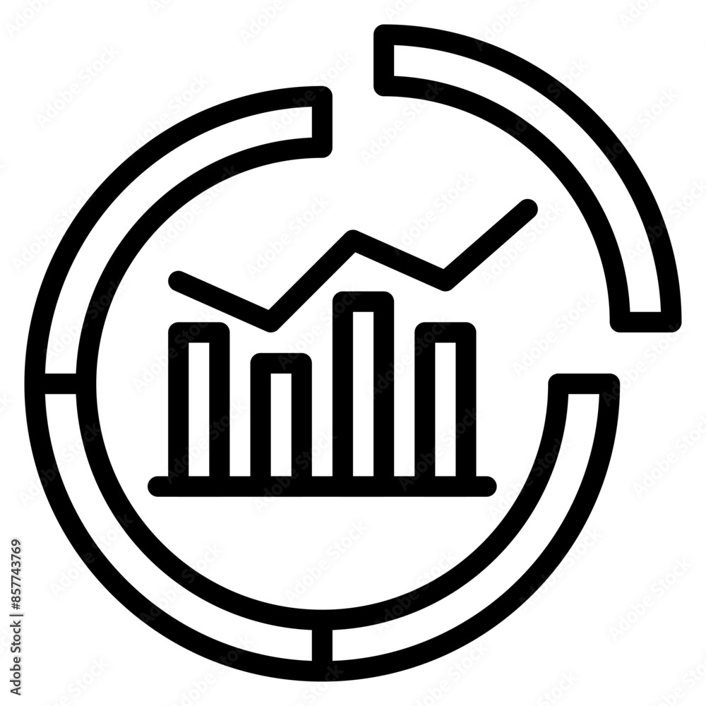 Market Segmentation icon vector image. Can be used for Market Research.