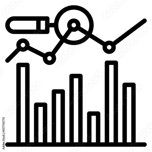 Market Dynamics icon vector image. Can be used for Market Research.