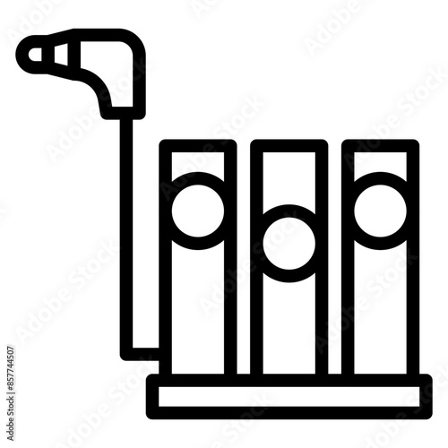 Spirometry icon vector image. Can be used for Medical Tests.
