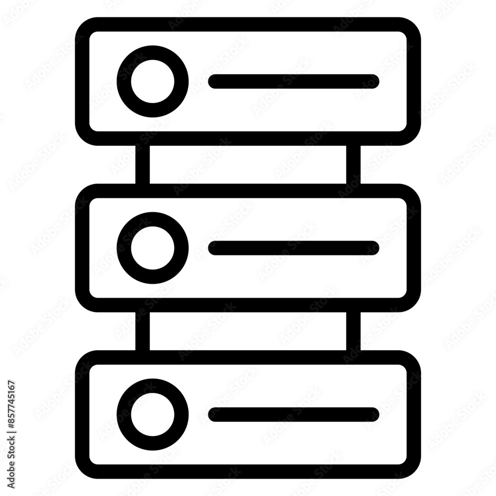 Database icon vector image. Can be used for Data Science. Database icon vector image. Can be used for Data Science.