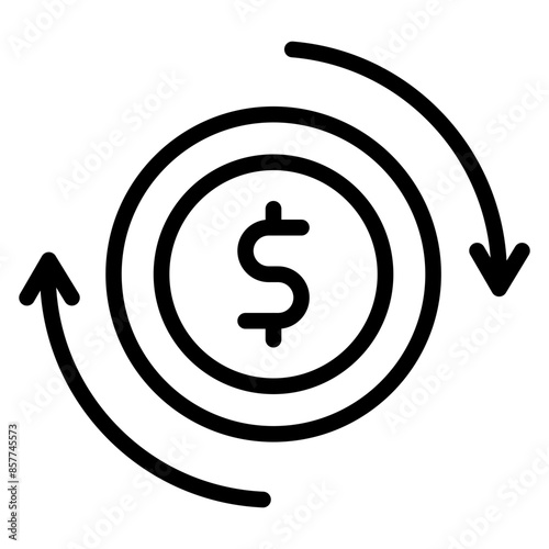 ROI icon vector image. Can be used for Data Science.