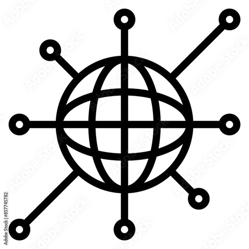 Connectivity icon vector image. Can be used for Data Science.