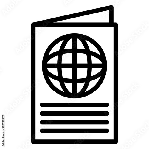 Immigration icon vector image. Can be used for Data Science.