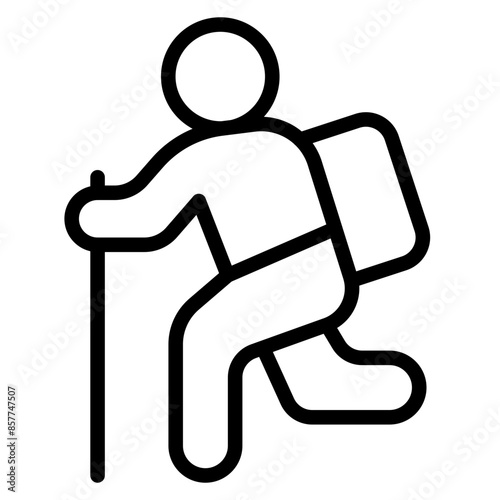 Wanderer icon vector image. Can be used for Urban Tribes.