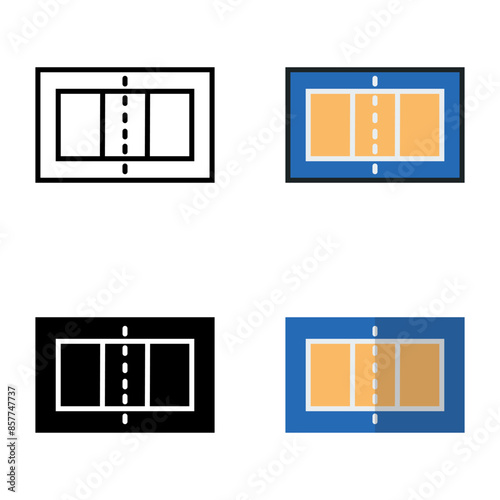 Court Lines icon represents markings on a sports court defining the playing area and boundaries.