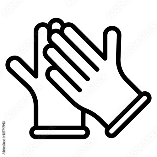Surgical Gloves icon vector image. Can be used for Plastic and Cosmetic Surgery.