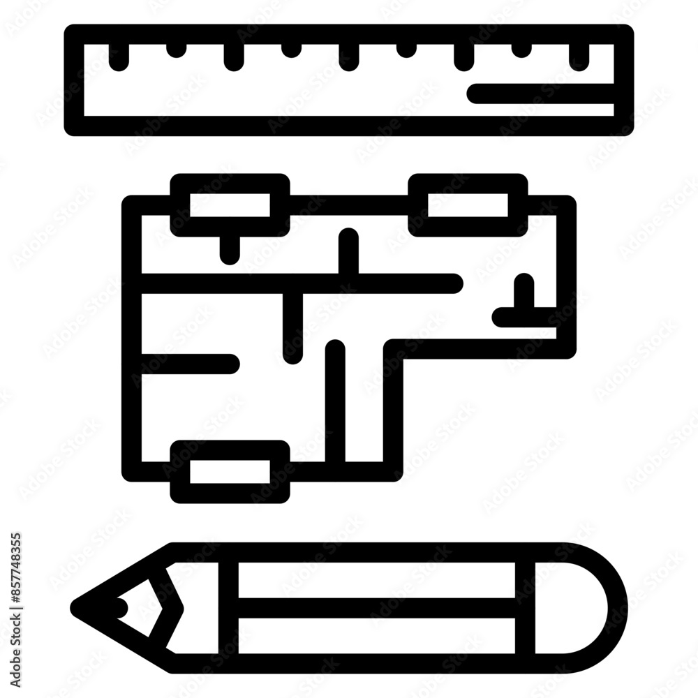 Blueprint icon vector image. Can be used for Engineer in Mechanics. Blueprint icon vector image. Can be used for Engineer in Mechanics.
