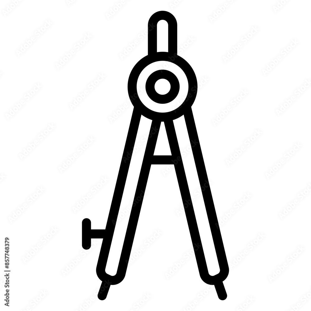 Drafting Compass icon vector image. Can be used for Engineer in Mechanics. Drafting Compass icon vector image. Can be used for Engineer in Mechanics.