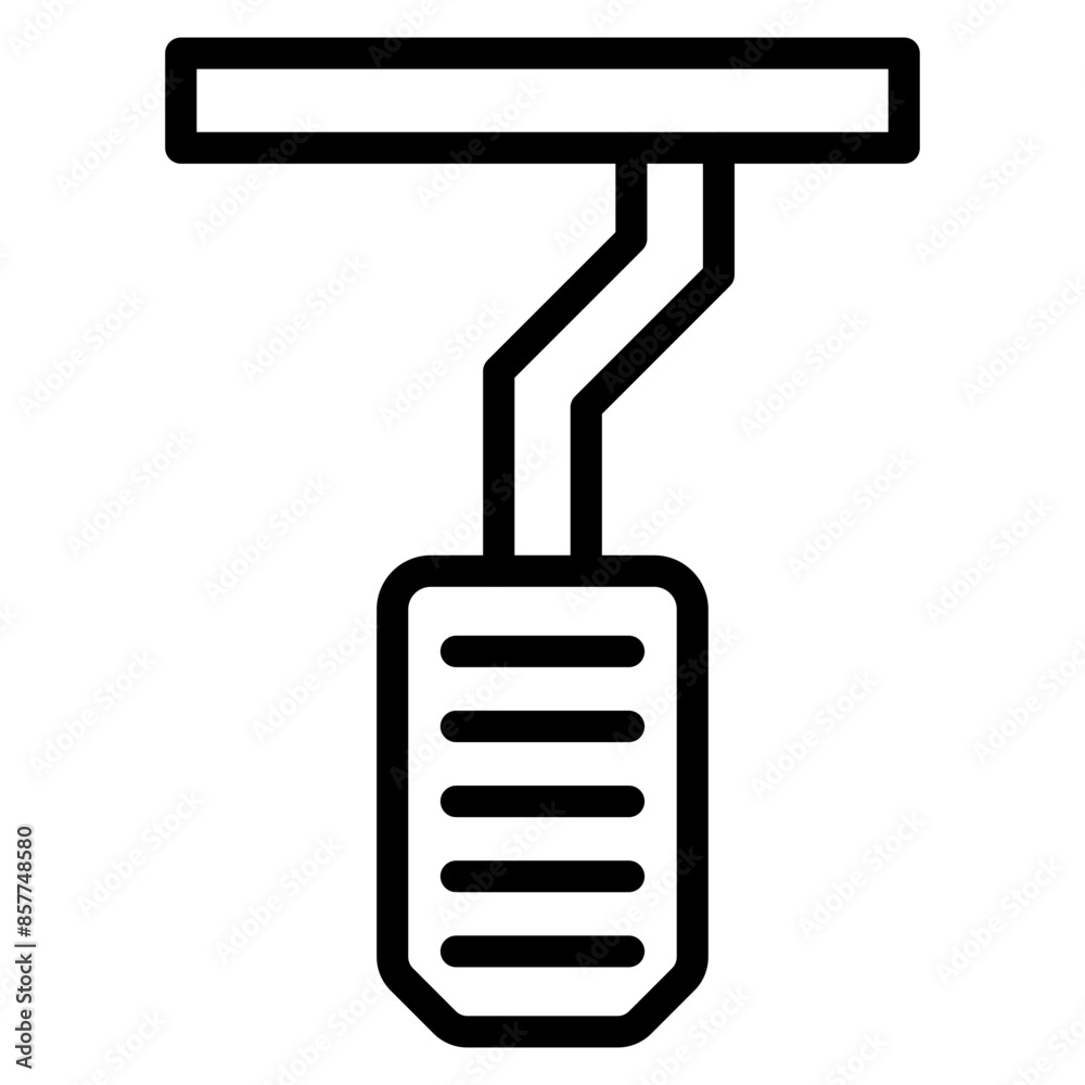 Accelerator Pedal icon vector image. Can be used for Driving School. Accelerator Pedal icon vector image. Can be used for Driving School.