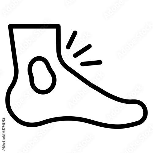 Bruising icon vector image. Can be used for Body Ache.