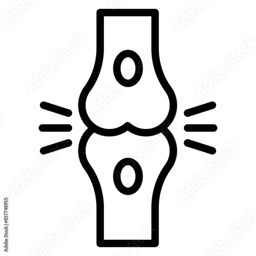 Bursitis icon vector image. Can be used for Body Ache.