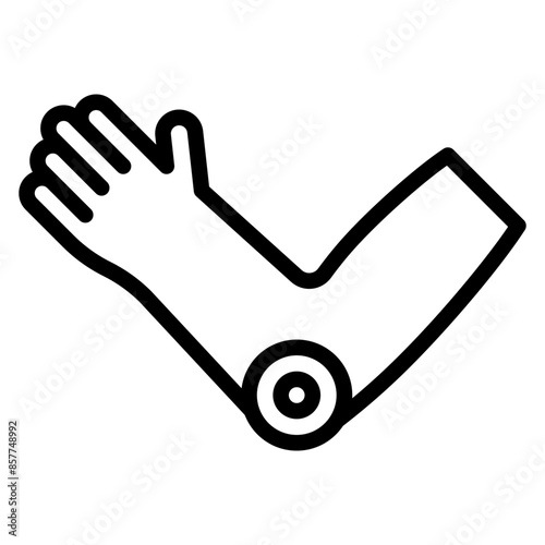 Elbow Pain icon vector image. Can be used for Body Ache.