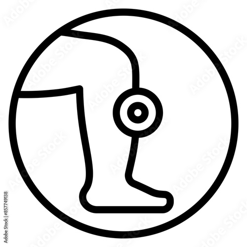 Stiffness icon vector image. Can be used for Body Ache.