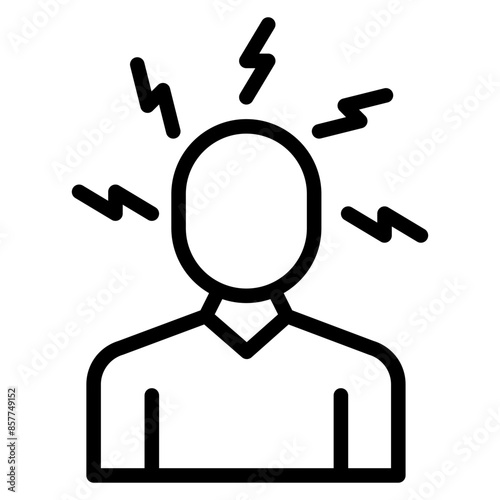 Strain icon vector image. Can be used for Body Ache.