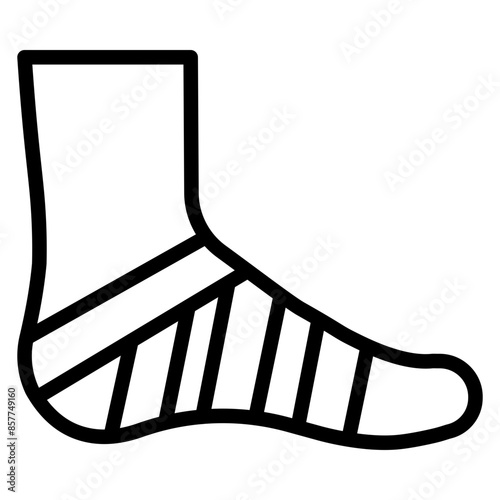Sprain icon vector image. Can be used for Body Ache.