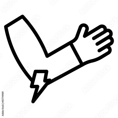 Tennis Elbow icon vector image. Can be used for Body Ache.