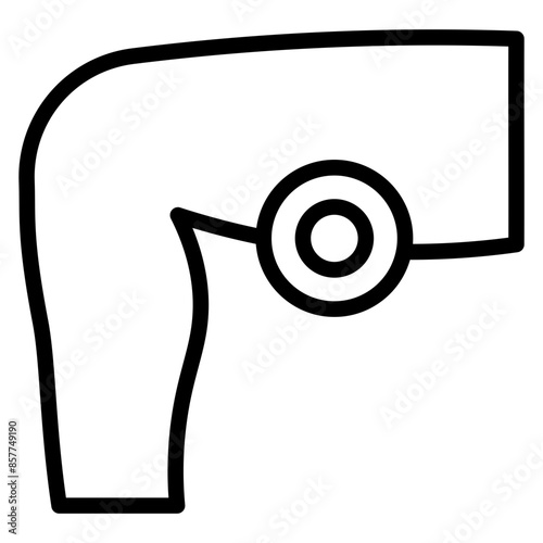 Thigh Pain icon vector image. Can be used for Body Ache.