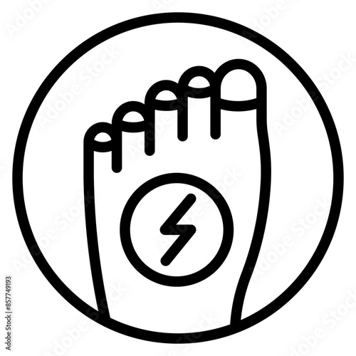 Toe Pain icon vector image. Can be used for Body Ache.