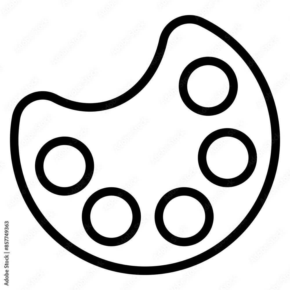 Paint Palette icon vector image. Can be used for Crafting.