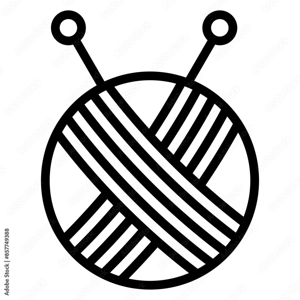 Knitting Needles icon vector image. Can be used for Crafting. Knitting Needles icon vector image. Can be used for Crafting.