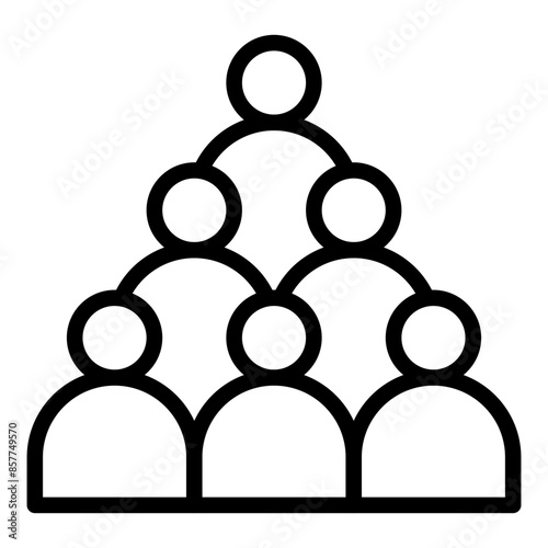 Crowd icon vector image. Can be used for Rock and Roll.