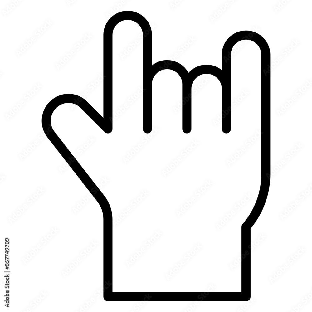 Rock and Roll Sign icon vector image. Can be used for Rock and Roll. Rock and Roll Sign icon vector image. Can be used for Rock and Roll.